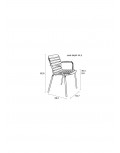 Silla exterior Vondel c/brazo