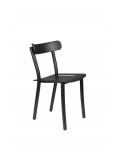 Silla exterior Friday negro (apilable)