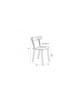SILLA JARDÍN FRIDAY APILABLE | Esturri