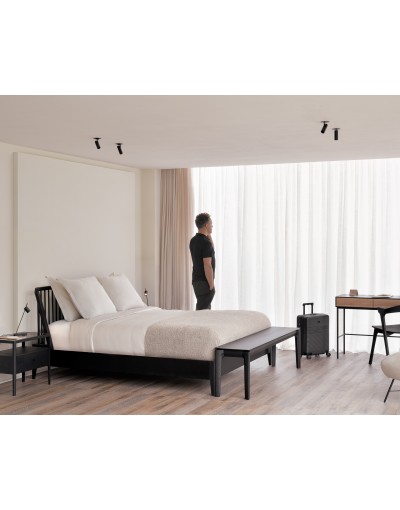 Cama Spindle Roble Negro